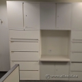 White 2 Door, 5 Drawer Lateral File & Storage Cabinet